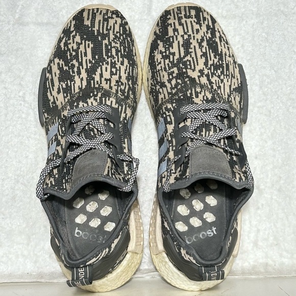 Adidas Mens NMD R1 Grey Four/Linen White Running Athletic Sneakers Shoes SZ 12 - Picture 5 of 11